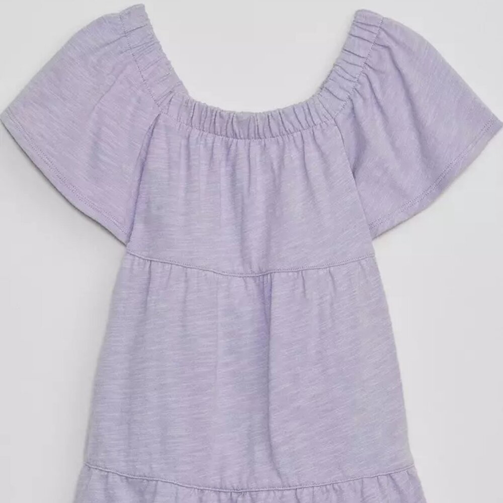 babyGap Purple Orchid Tiered Flutter Sleeve Dress/NWT/4 Years
